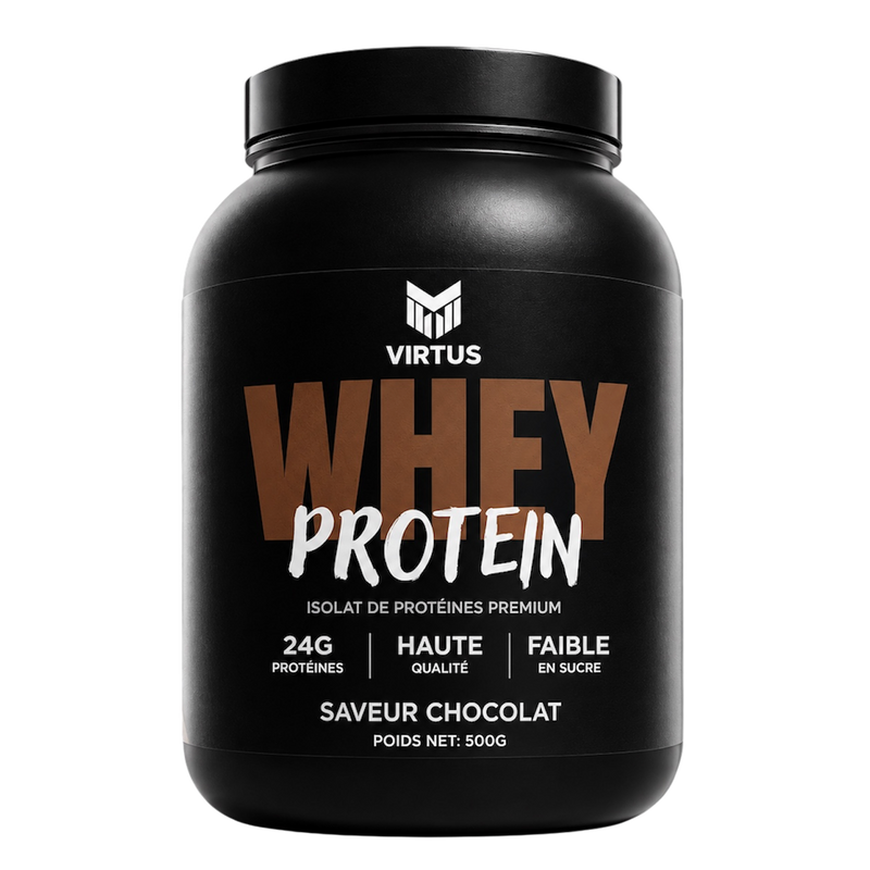 Whey Protéine Chocolat Virtus – Victime de son succès, en précommande